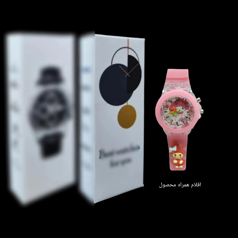 ساعت مچی عقربه ای دخترانه مدل دختر توت فرنگی چراغدار بند سیلیکونی ضد حساسیت ساعت مچی عقربه ای دخترانه مدل دختر توت فرنگی چراغدار بند سیلیکونی ضد حساسیت