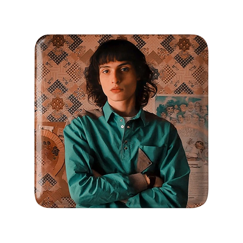 مگنت خندالو طرح مایک سریال استرنجر تینگز Stranger Things  مدل مربعی کد 19309
