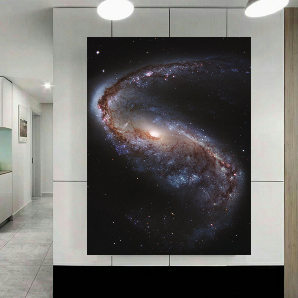 پوستر پارچه ای بلک لایت طرح کهکشان و ستارگان مدل milky way کد AR30533