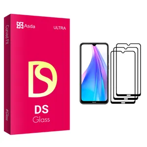 Asda DS glass Screen Protector For Xiaomi Redmi Note 8T Pack Of 3