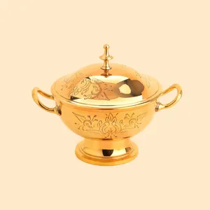 شکلات خوری برنجی مدل چنای 3340