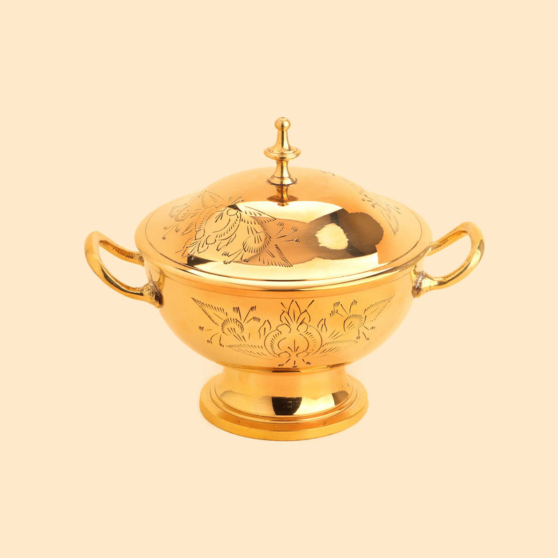 شکلات خوری برنجی مدل چنای 3340