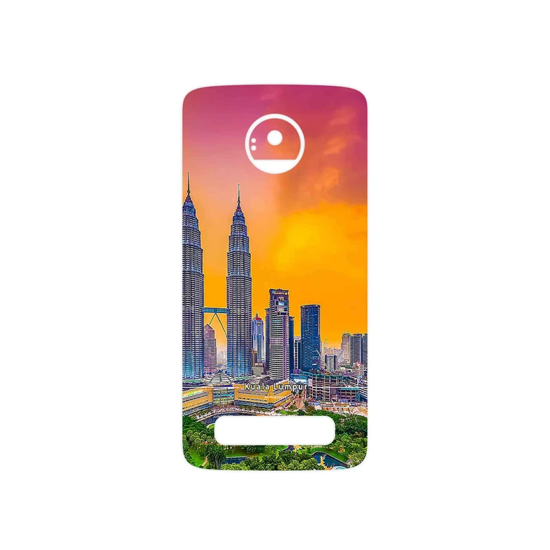 برچسب پوششی ماهوت مدل City of Kuala Lumpur مناسب برای گوشی موبایل موتورولا Moto Z Play