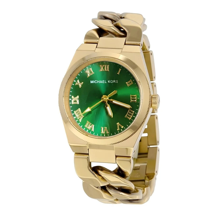 ساعت مچی عقربه‌ای کوارتز زنانه مدل زنجیری یونانی کد 104