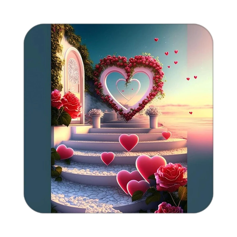 زیر لیوانی کاکتی مدل عاشقانه کد mp13427