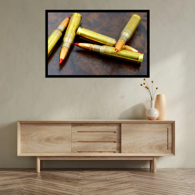 تابلو بکلیت طرح فشنگ تفنگ مدل B-bu2715