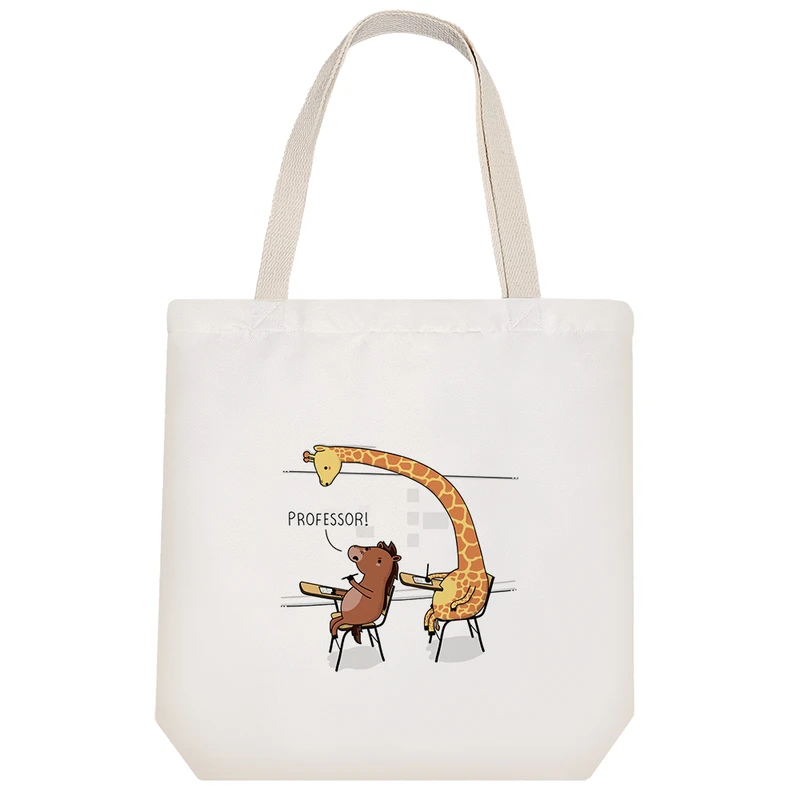 ساک خرید خندالو طرح زرافه و اسب کد H236