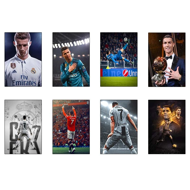 پوستر کارنيکا طرح رونالدو Ronaldo کد 10089 مجموعه 8 عددی