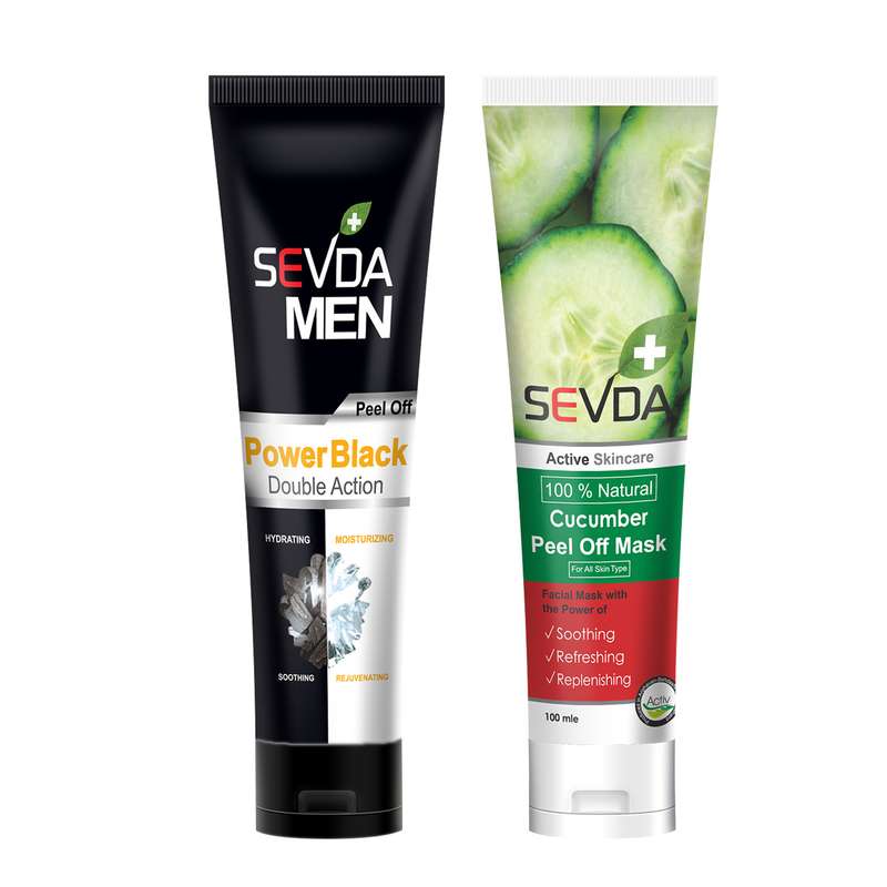 ماسک صورت سودا مدل ذغال یخ و خیار حجم 100 میلی لیتر مجموعه 2 عددی ماسک صورت سودا مدل ذغال یخ و خیار حجم 100 میلی لیتر مجموعه 2 عددی
