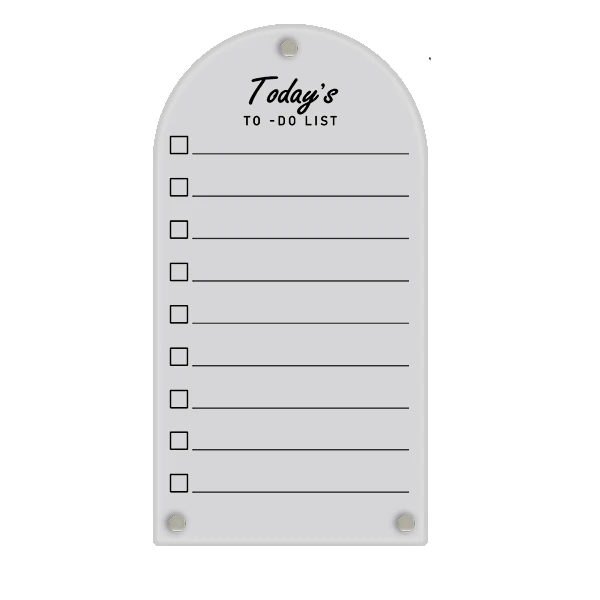 تخته وایت‌برد مدل یخچالی گنبدی سایز 29x15 سانتی‌متر