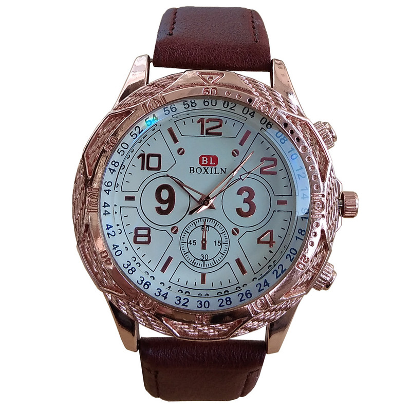 ساعت مچی عقربه ای پسرانه مدل بند چرمی کد BL54-67 ساعت مچی عقربه ای پسرانه مدل بند چرمی کد BL54-67