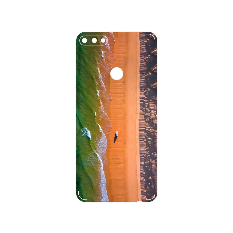 برچسب پوششی ماهوت مدل Beach and Green Sea مناسب برای گوشی موبایل هوآوی Y7 Prime 2018