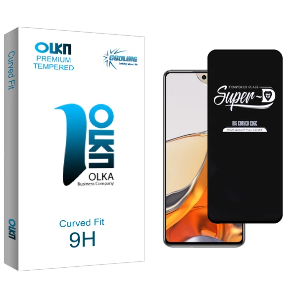 محافظ صفحه نمایش شیشه ای کولینگ مدل Olka Glass SuperD مناسب برای گوشی موبایل شیائومی 11T Pro 5G 2107113SG