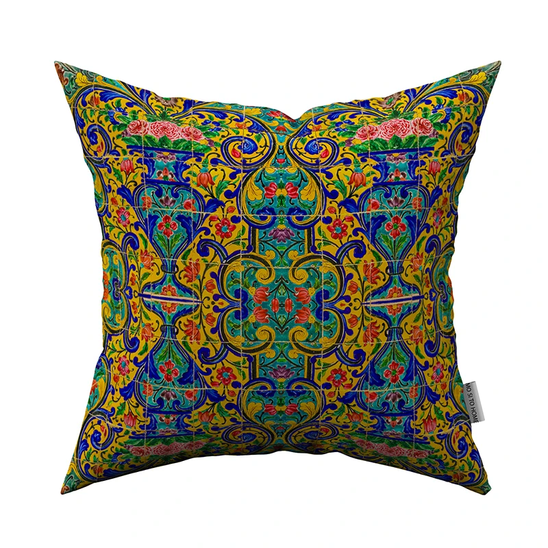 کاور کوسن مدل  مخمل کد C0070 سایز 43x43 سانتی متر