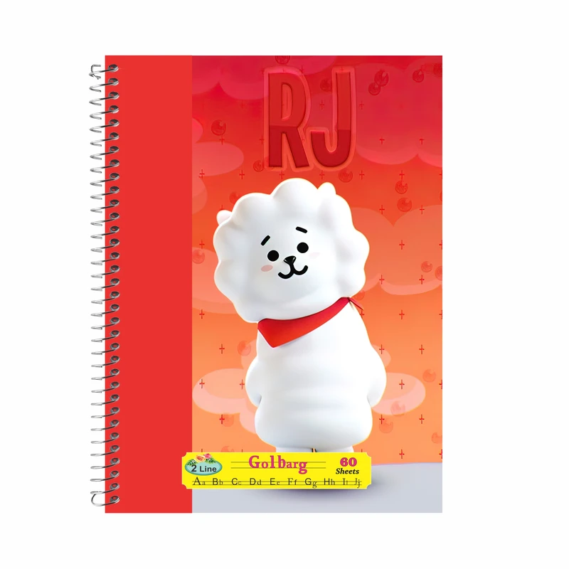 دفتر زبان 60 برگ گلبرگ مدل پسرانه کد 2315