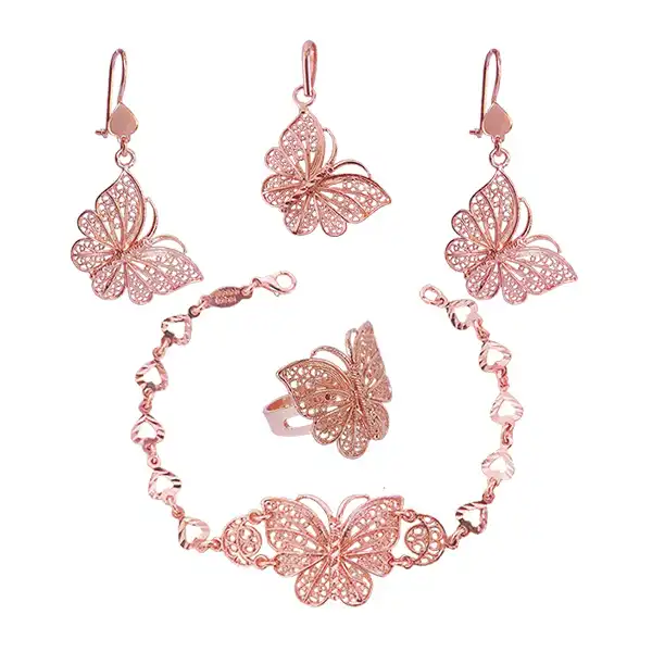 نیم ست زنانه مدل پروانه کد JW471