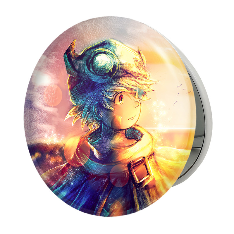 آینه جیبی خندالو طرح ریگ انیمه ساخته شده در پرتگاه Made in Abyss مدل تاشو کد 22106 