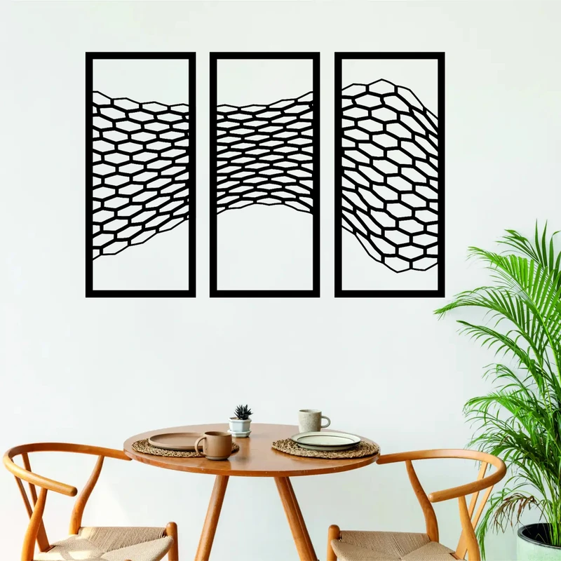 استیکر مدل چوبی کد T918 مجموعه 3 عددی