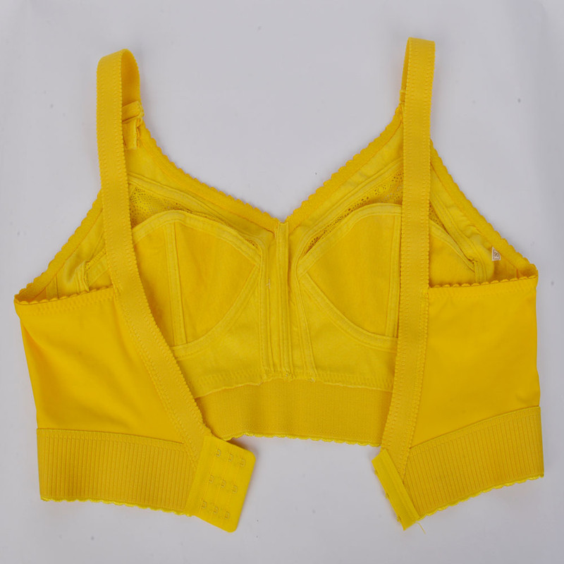 سوتین زنانه پرجامدا مدل گیپور 125011010 رنگ زرد