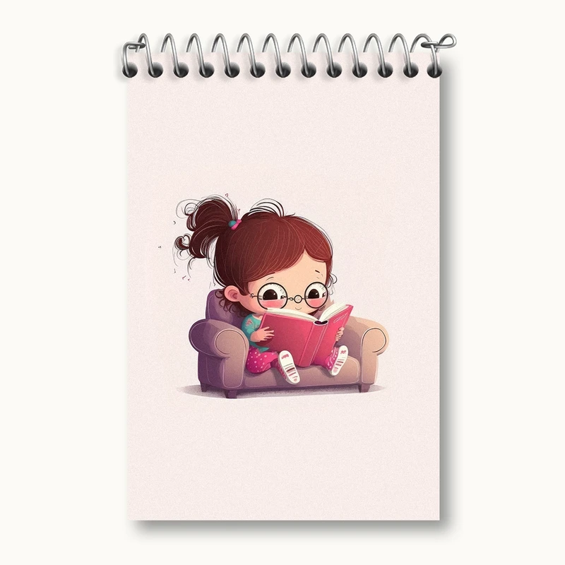 دفتر یادداشت 50 برگ خندالو مدل دخترانه کد F2055