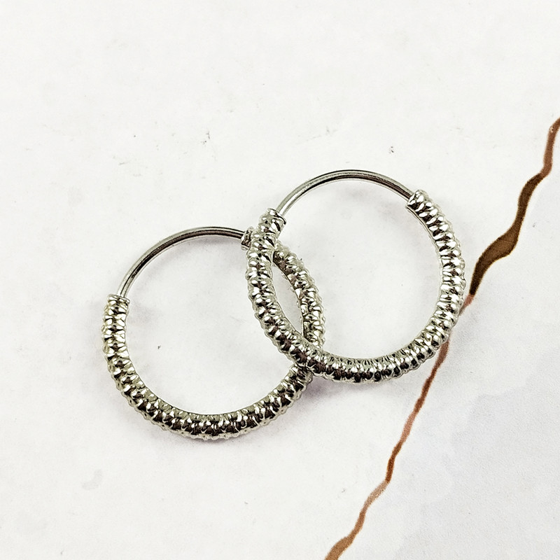 گوشواره نقره زنانه سلین کالا مدل حلقه کد 08 گوشواره نقره زنانه سلین کالا مدل حلقه کد 08