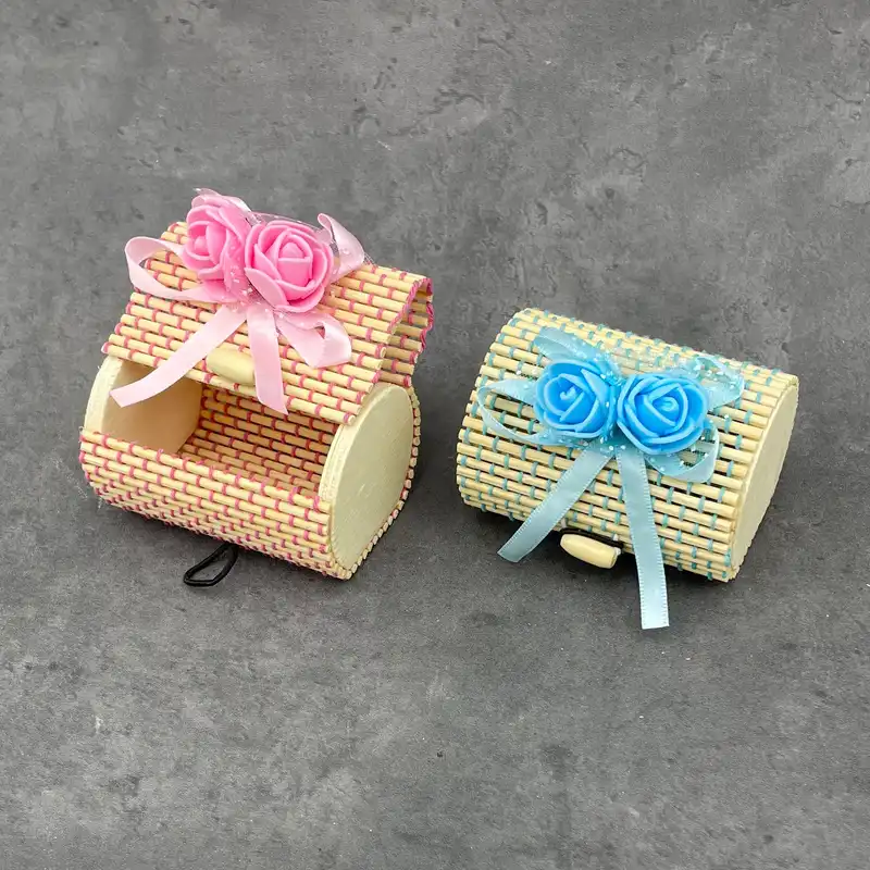 جعبه انگشتر مدل صندوقچه چوبی