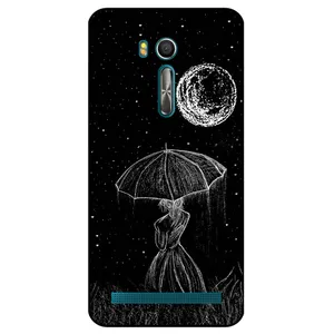 Megafone Girl and Moon 1369 Cover For Asus Zenfone Go / ZB551KL
