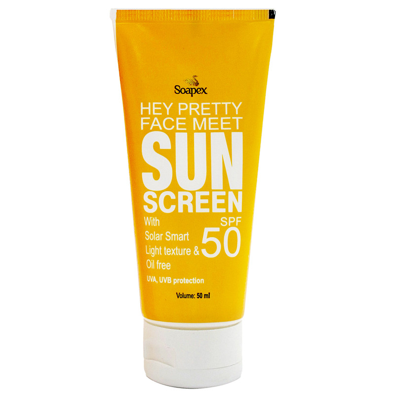 کرم ضد آفتاب و ضد لک بدون رنگ سوپکس SPF50 مدل 2x1 محافظ UVA ،UVB، مناسب انواع پوست حجم 50 میلی لیتر