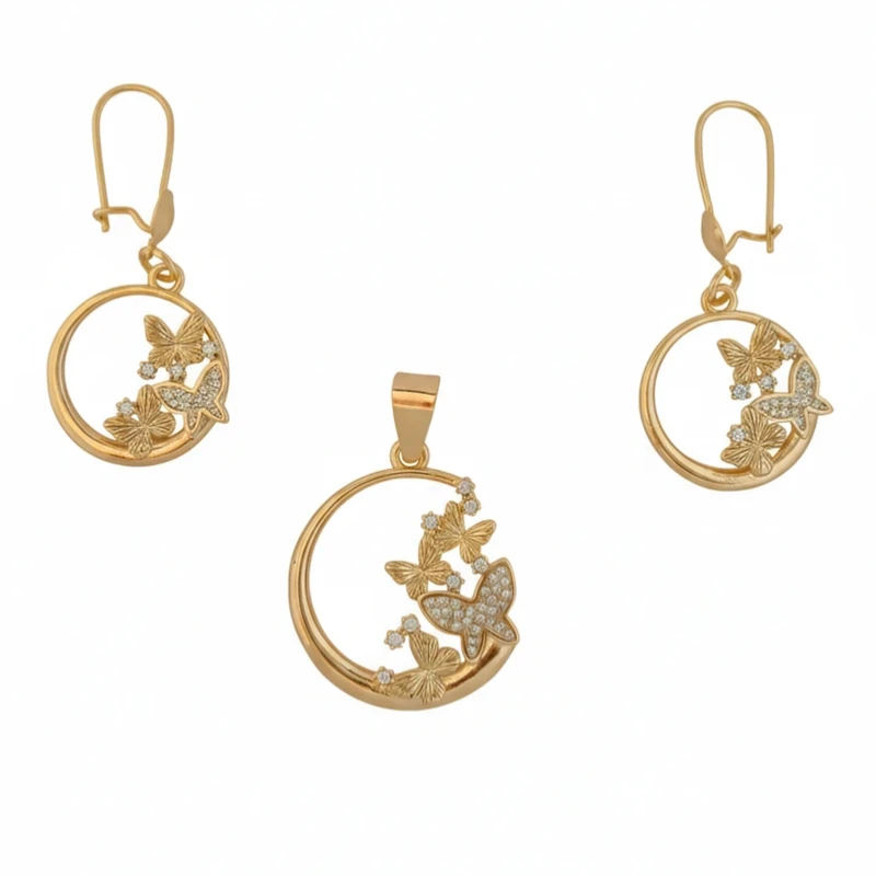 نیم ست زنانه ژوپینگ مدل پروانه ای