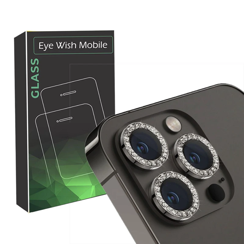 محافظ لنز دوربین آی ویش مدل نگین دار مناسب برای گوشی موبایل اپل Iphone 15 Pro / 15 Promax