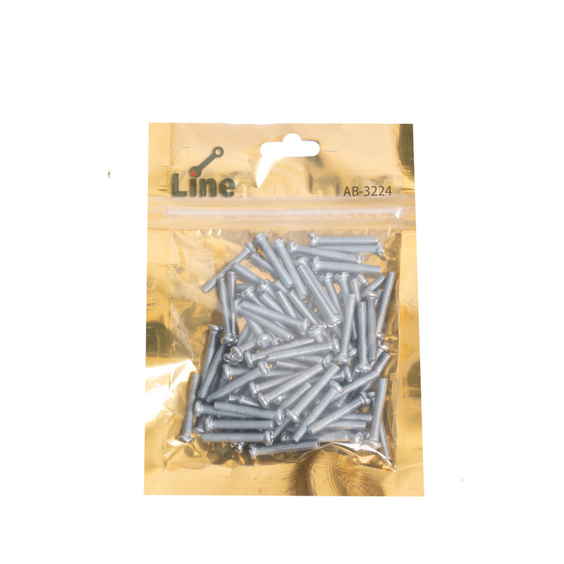 پیچ مهره خور لاین مدل AB-3224 بسته 100 عددی 