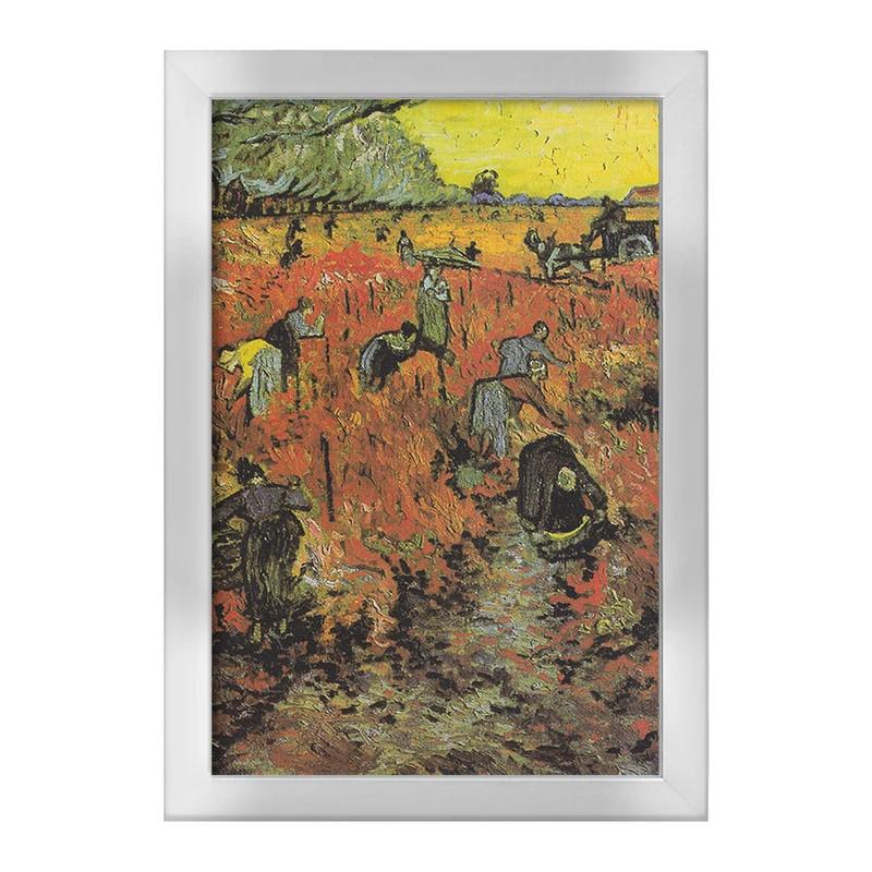 تابلو خندالو طرح تاکستان سرخ ونسان ونگوگ (Van Gogh) کد 36804