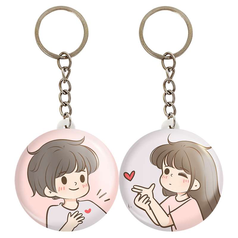 جاکلیدی خندالو مدل عاشقانه Love کد A2 مجموعه 2 عددی