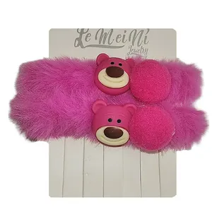 کش مو دخترانه مدل پولیش فانتزی کد 03 مجموعه 2 عددی