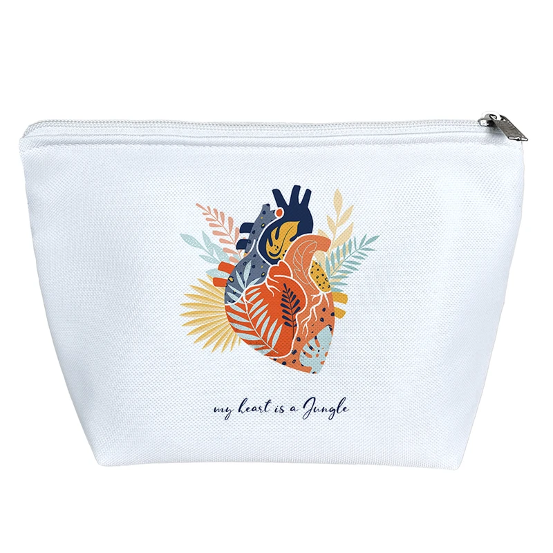 کیف لوازم آرایش دخترانه خندالو مدل قلب کد 1954