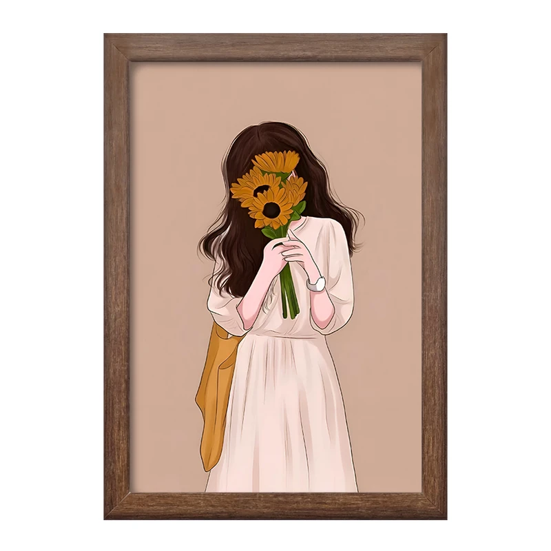 تابلو خندالو طرح دخترانه مینیمال کد F5199