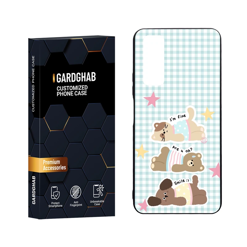  کاور گارد قاب مدل دور ژله ای پشت گلس فانتزی مناسب برای گوشی موبایل هوآوی Y7a