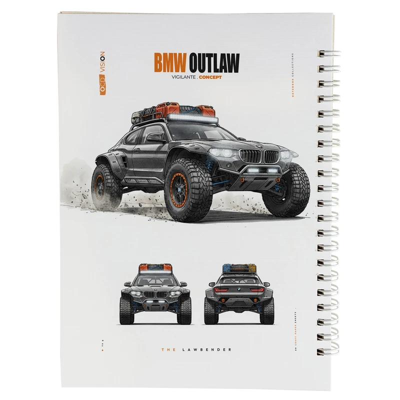 دفتر طراحی 60 برگ مدل ماشین