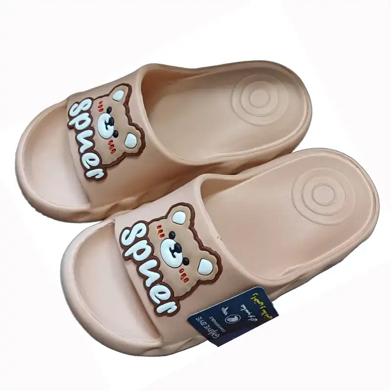 دمپایی زنانه مدل تدی پاشنه طبی کد T-Br