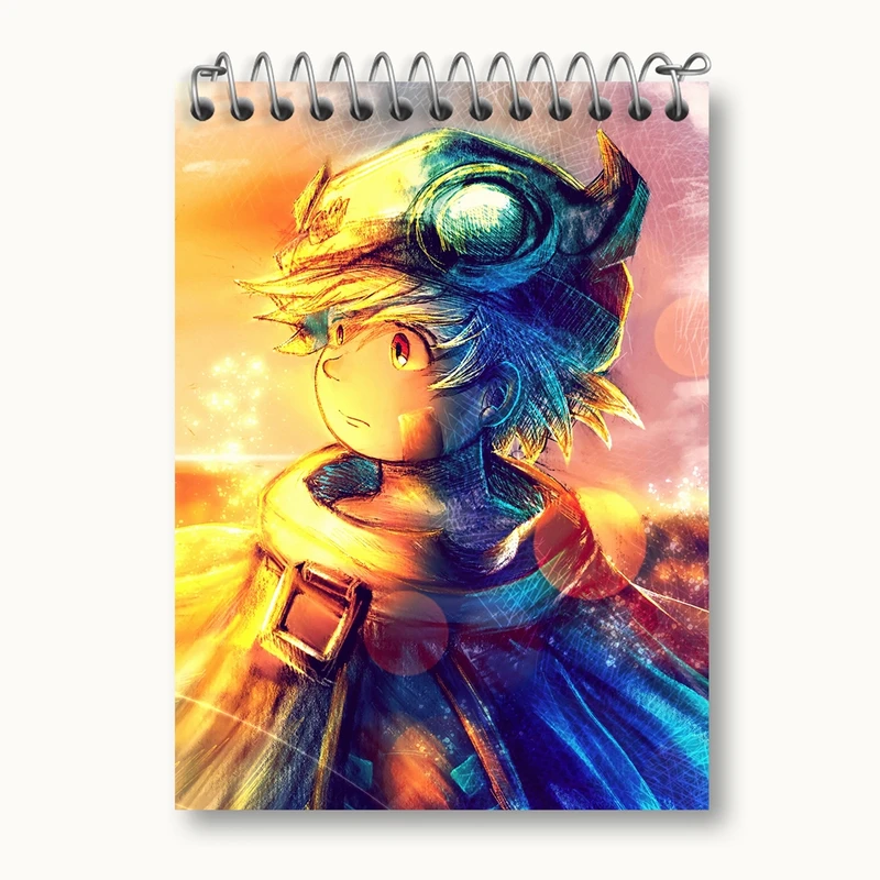 دفتر یادداشت 50 برگ خندالو مدل ریگ انیمه ساخته شده در پرتگاه Made in Abyss کد 22106
