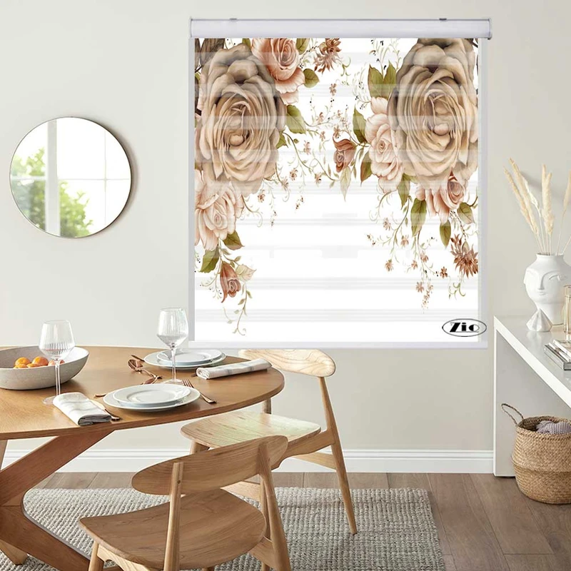 پرده زبرا زیو کد 3D1415 سایز 150x150 سانتی متر