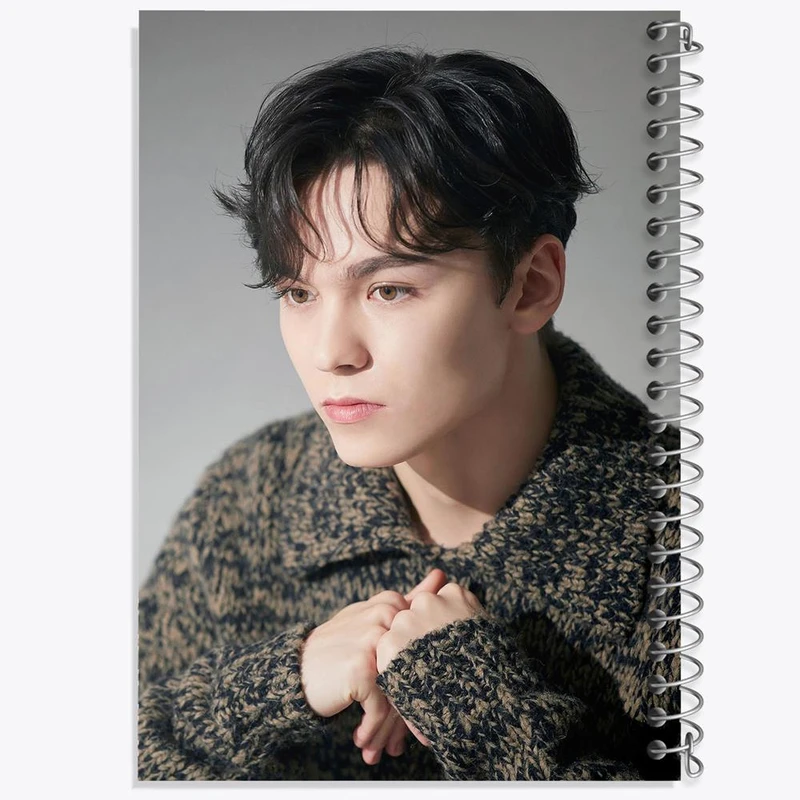 دفتر مشق 100 برگ خندالو طرح ورنون گروه سونتین Seventeen کد 21516