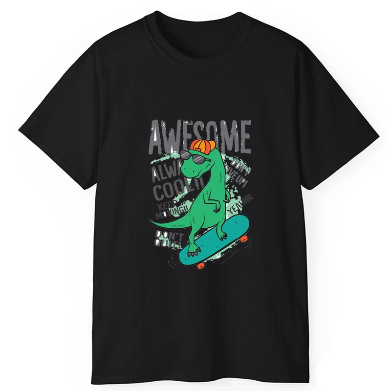 تی‌شرت آستین کوتاه مردانه پاد آفرین مدل اژدها کوچولو