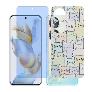 Glass together model matte anti blue screen protector suitable for Honor 70 mobile phone with back cover sticker
