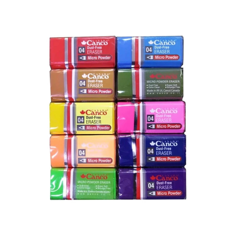 پاک کن کنکو مدل رنگی بسته 10عددی