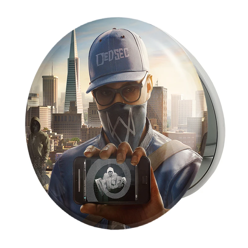 آینه جیبی خندالو طرح مارکوس واچ داگز  مدل تاشو کد 30926