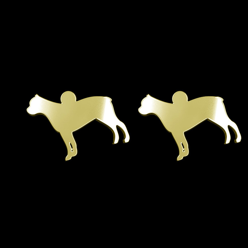 گوشواره طلا 18 عیار زنانه مدوپد مدل سگ کد GA1-16306