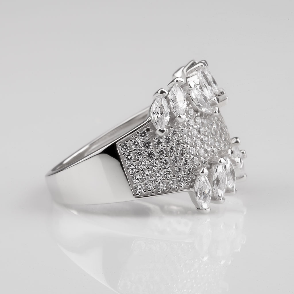 انگشتر نقره زنانه مدل 21536