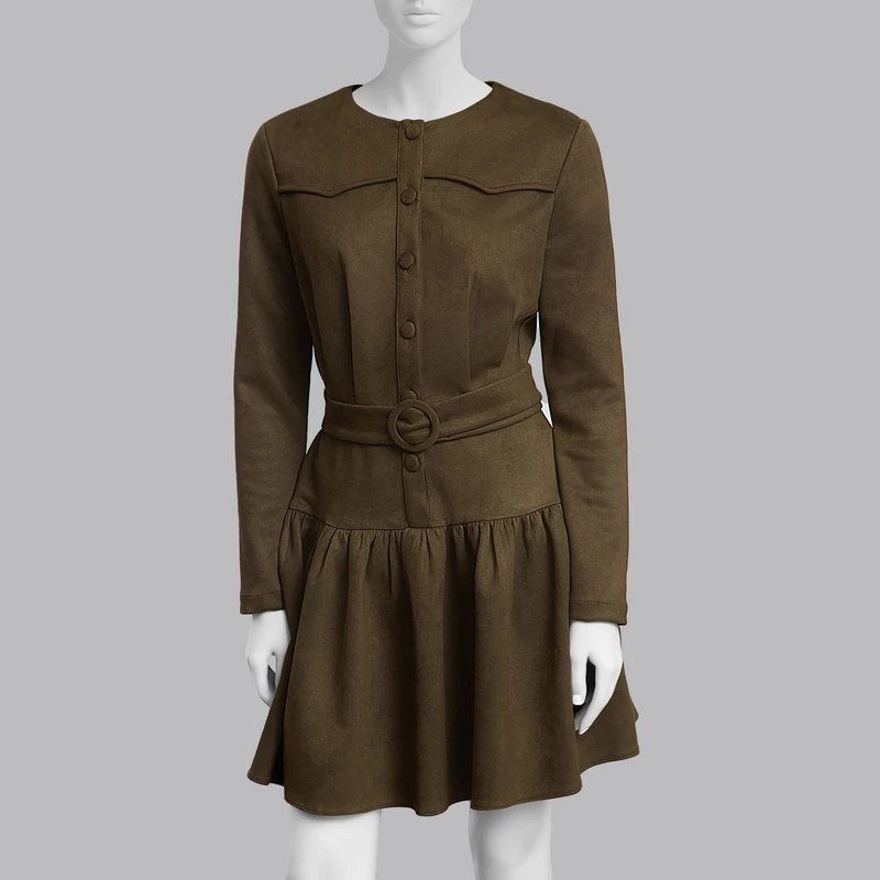 پیراهن یقه گرد زنانه ترندیول مدل 863523257