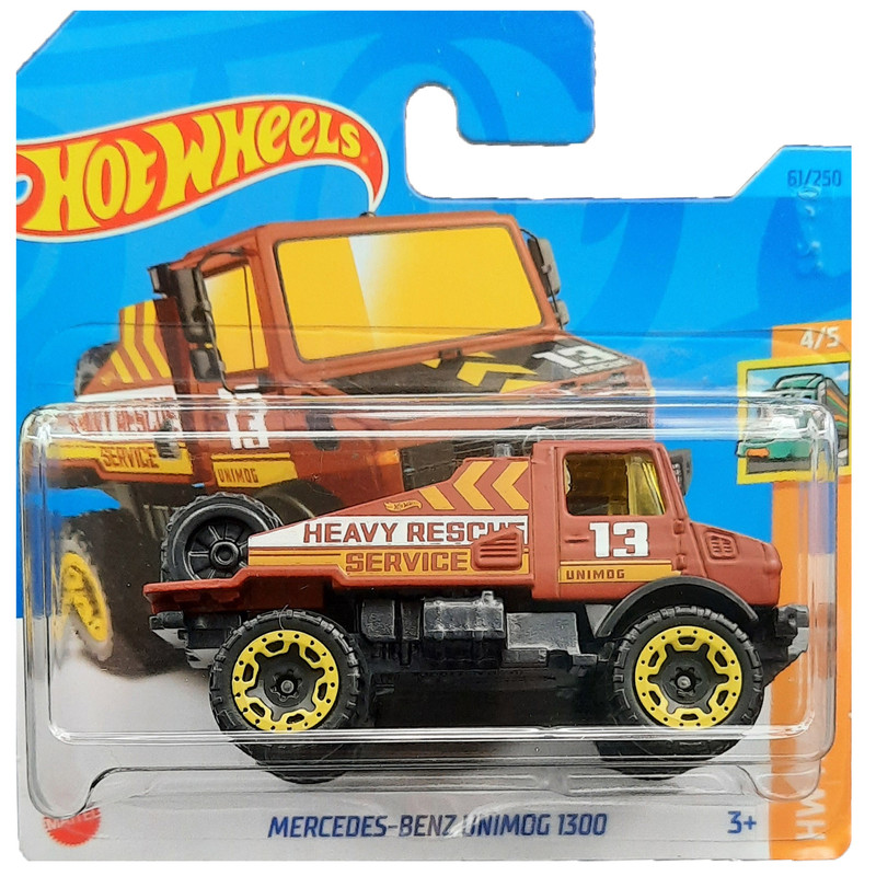 ماکت ماشین هات ویلز مدل MERCEDES BENZ UNIMOG 1300